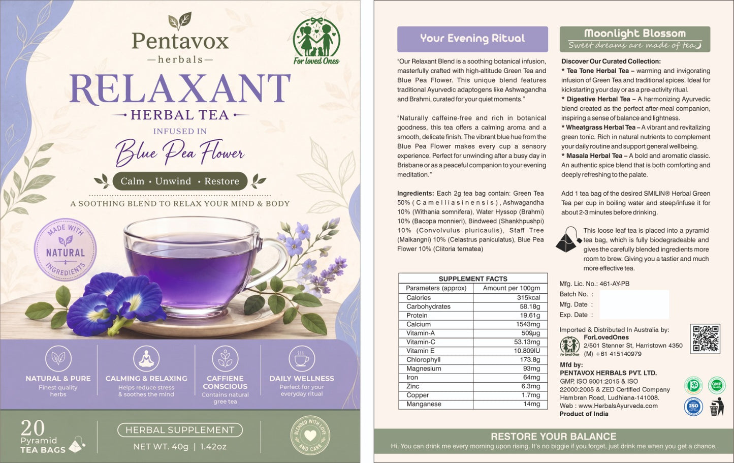 Relaxant Herbal Tea