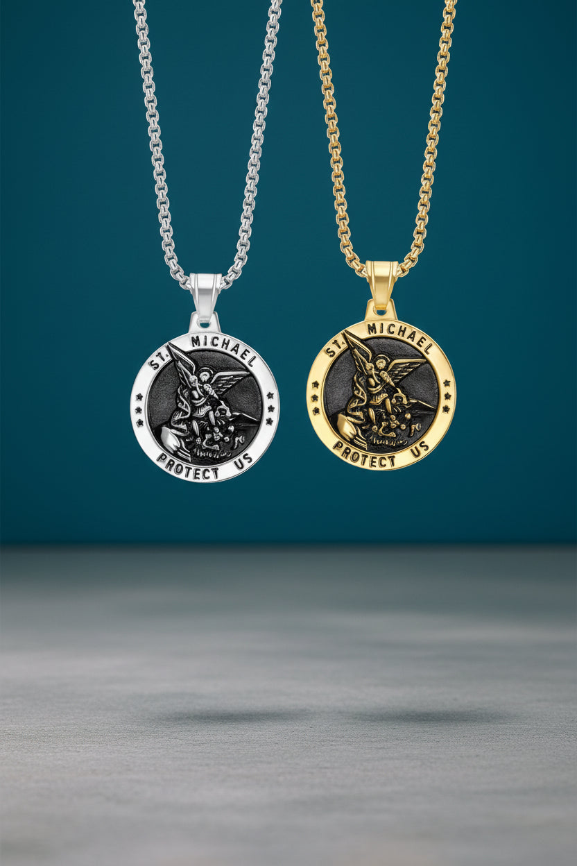 FLOs Divine Guardian Pendant – St. Michael Protect Us