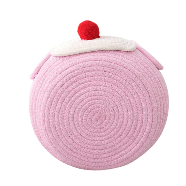 Adorable Pig-Themed Woven Storage Basket