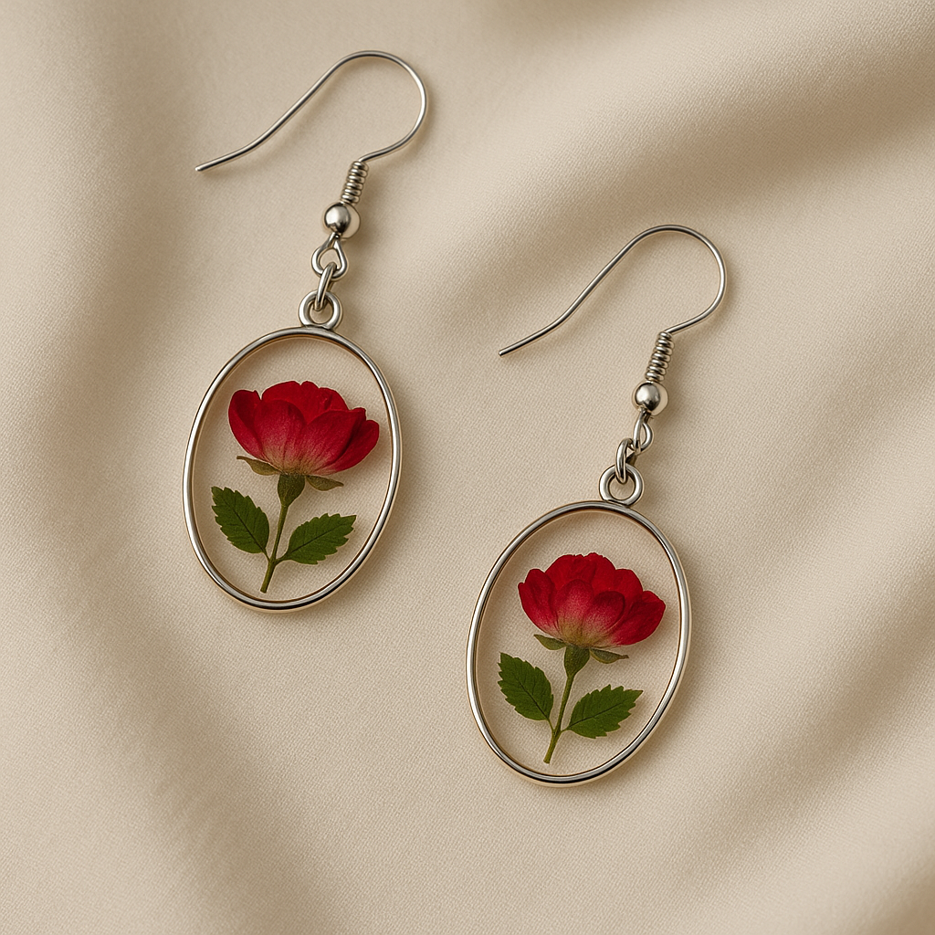 FLO's Blooming Rose Drop Earrings