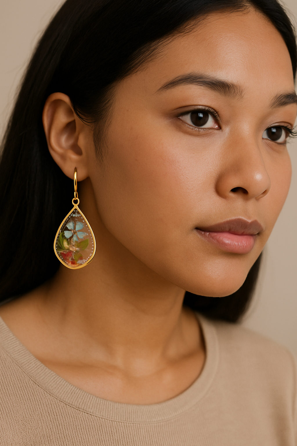 FLO's Garden Harmony Teardrop Earrings