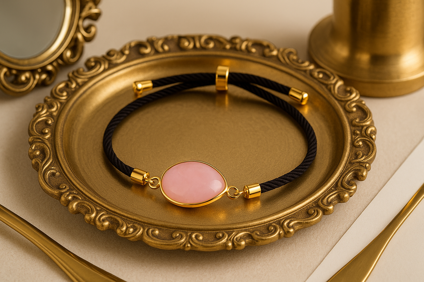 FLO's Rose Quartz Elegance Bracelet