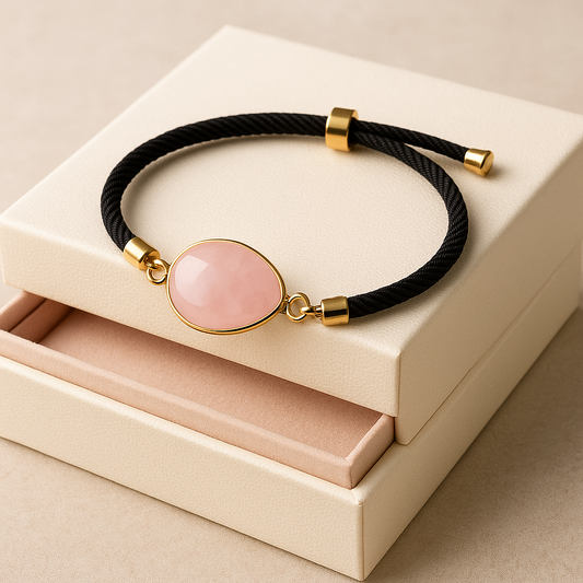 FLO's Rose Quartz Elegance Bracelet