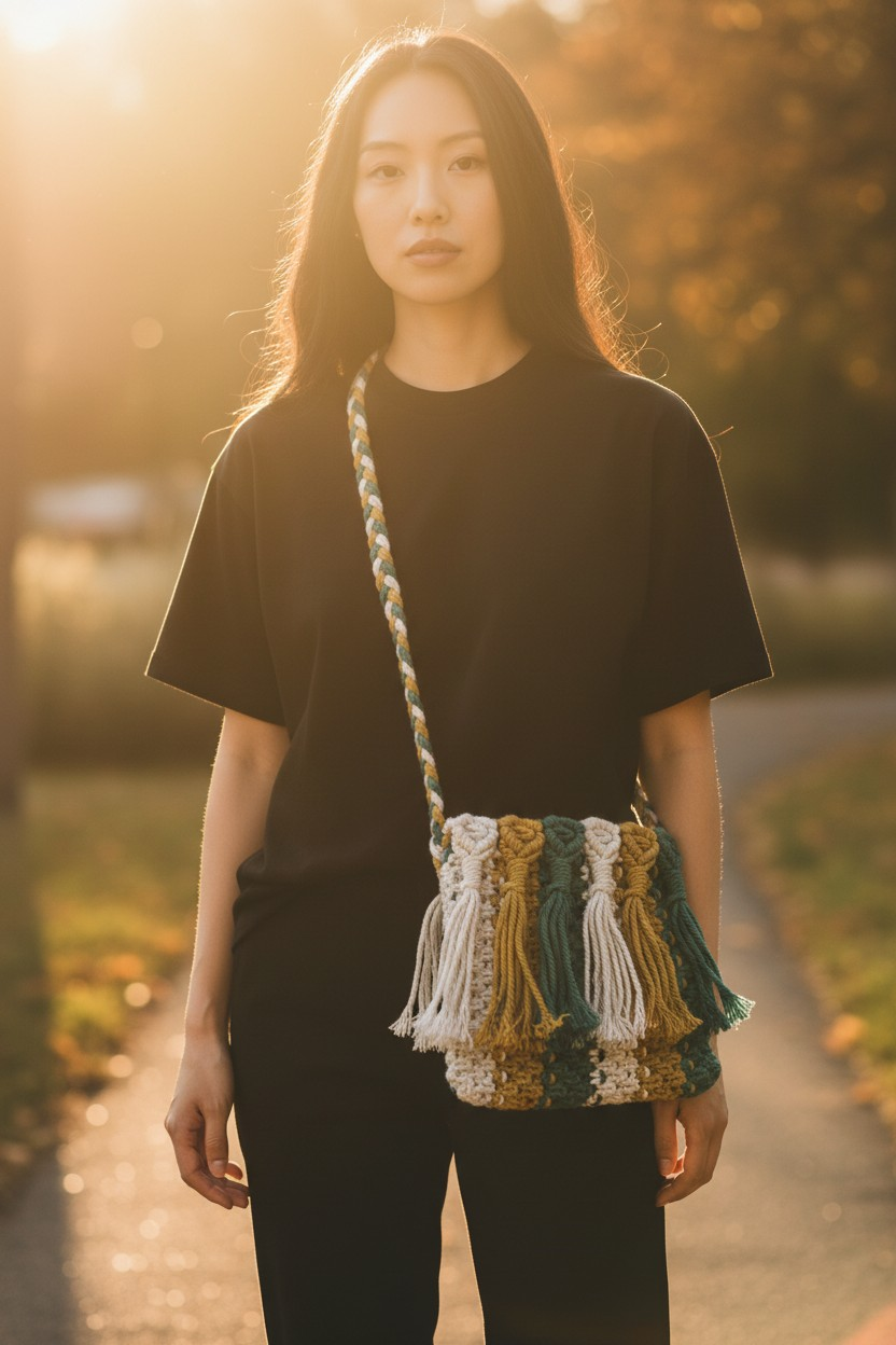 Handwoven Cotton Sling Bag