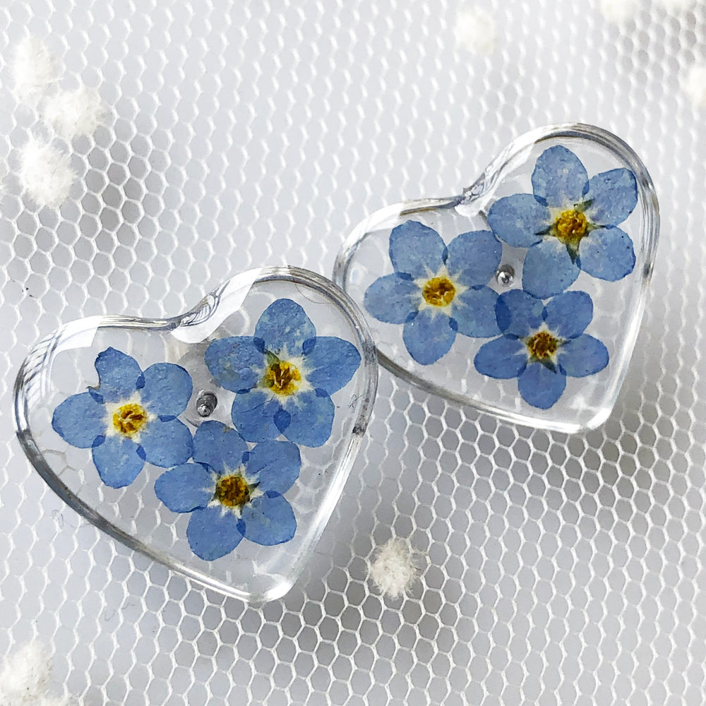 FLO's Heartfelt Forget-Me-Not Earrings