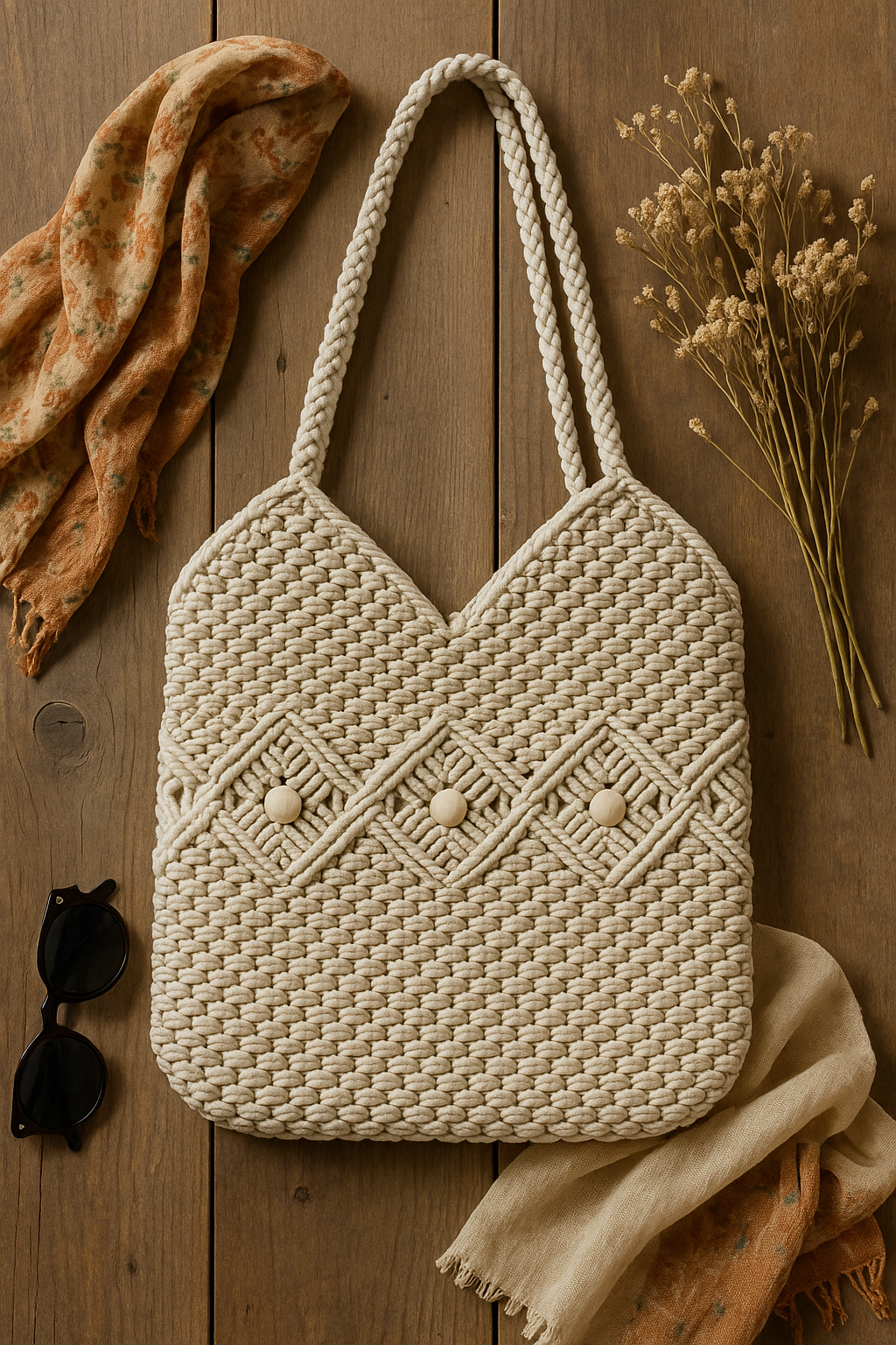 FLO's Sandshell Crochet Tote
