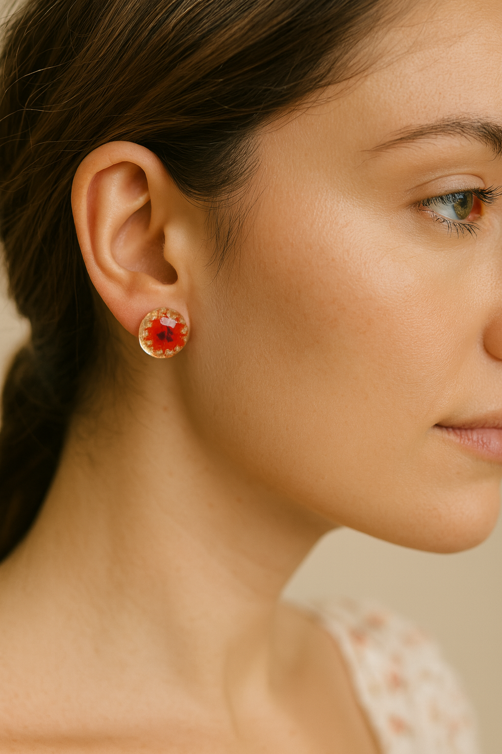 FLO's Scented Carmines Real Dried Flower Earrings