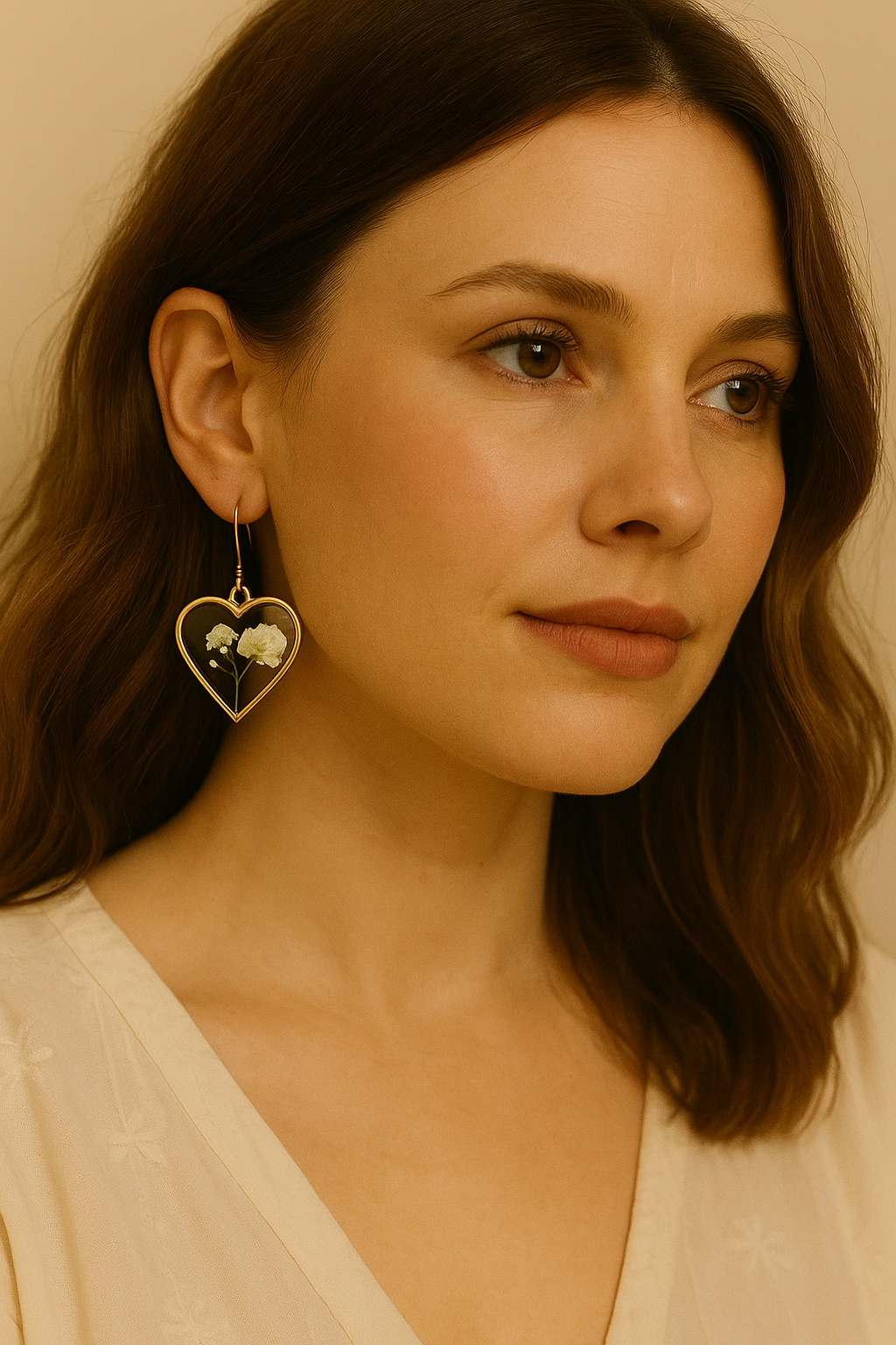 FLO's Eternal Bloom Heart Earrings