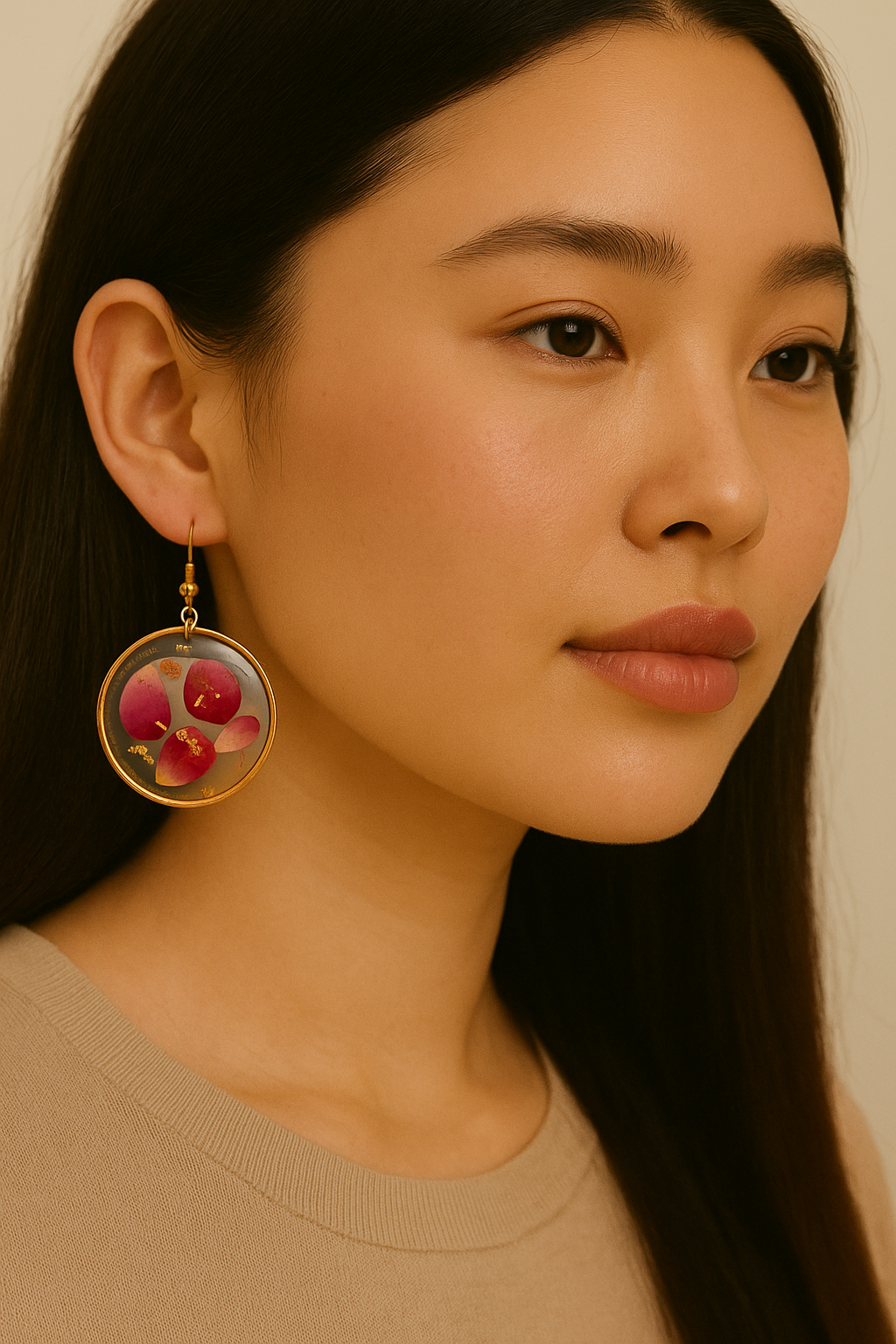 FLO's Radiant Petal Hoop Earrings