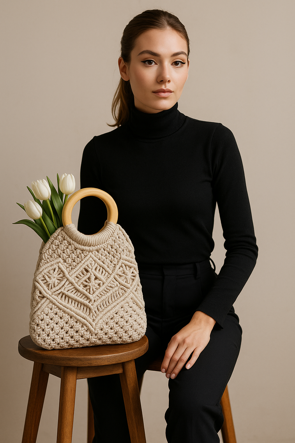 FLO's Amber Weave Crochet Handbag