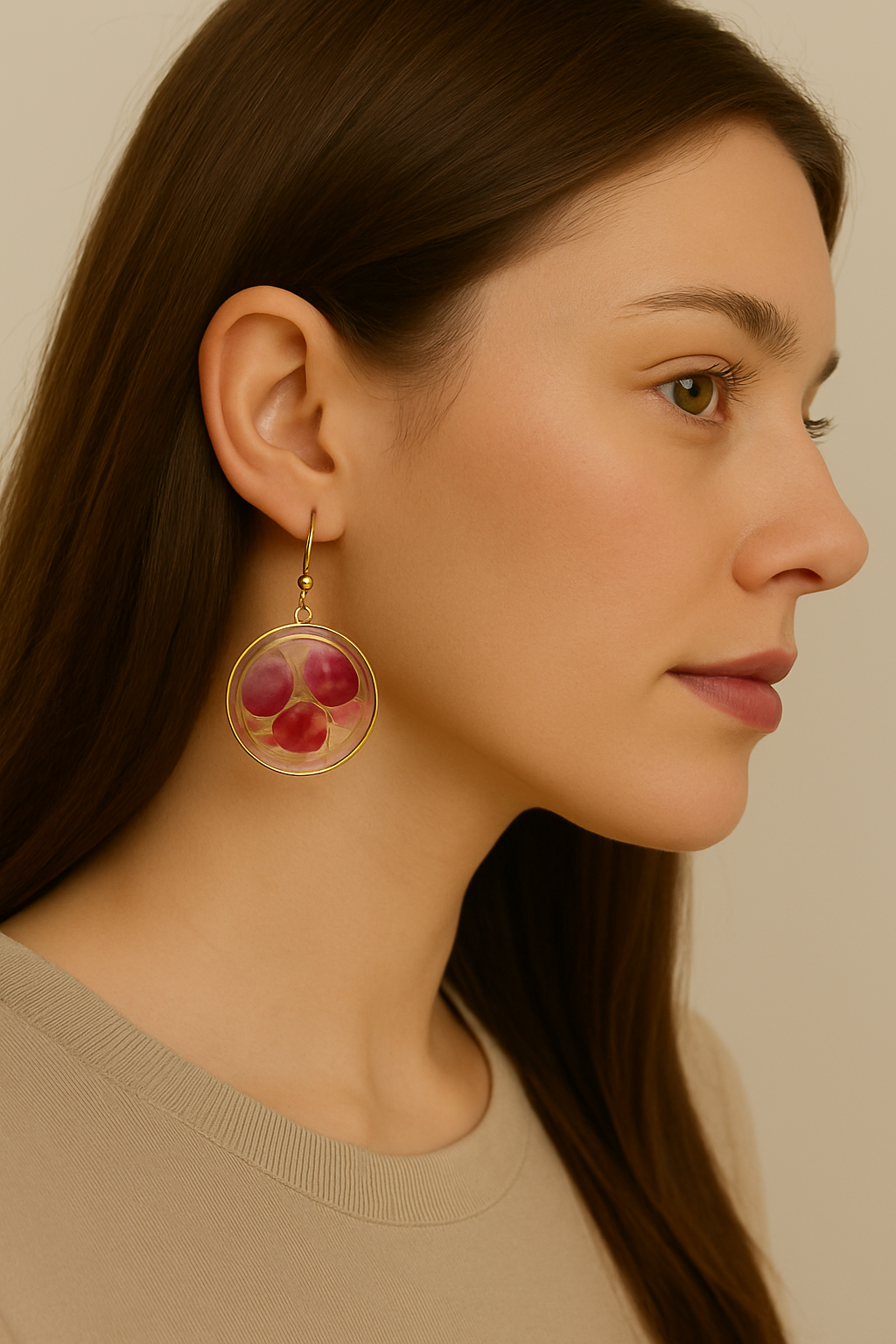 FLO's Radiant Petal Hoop Earrings