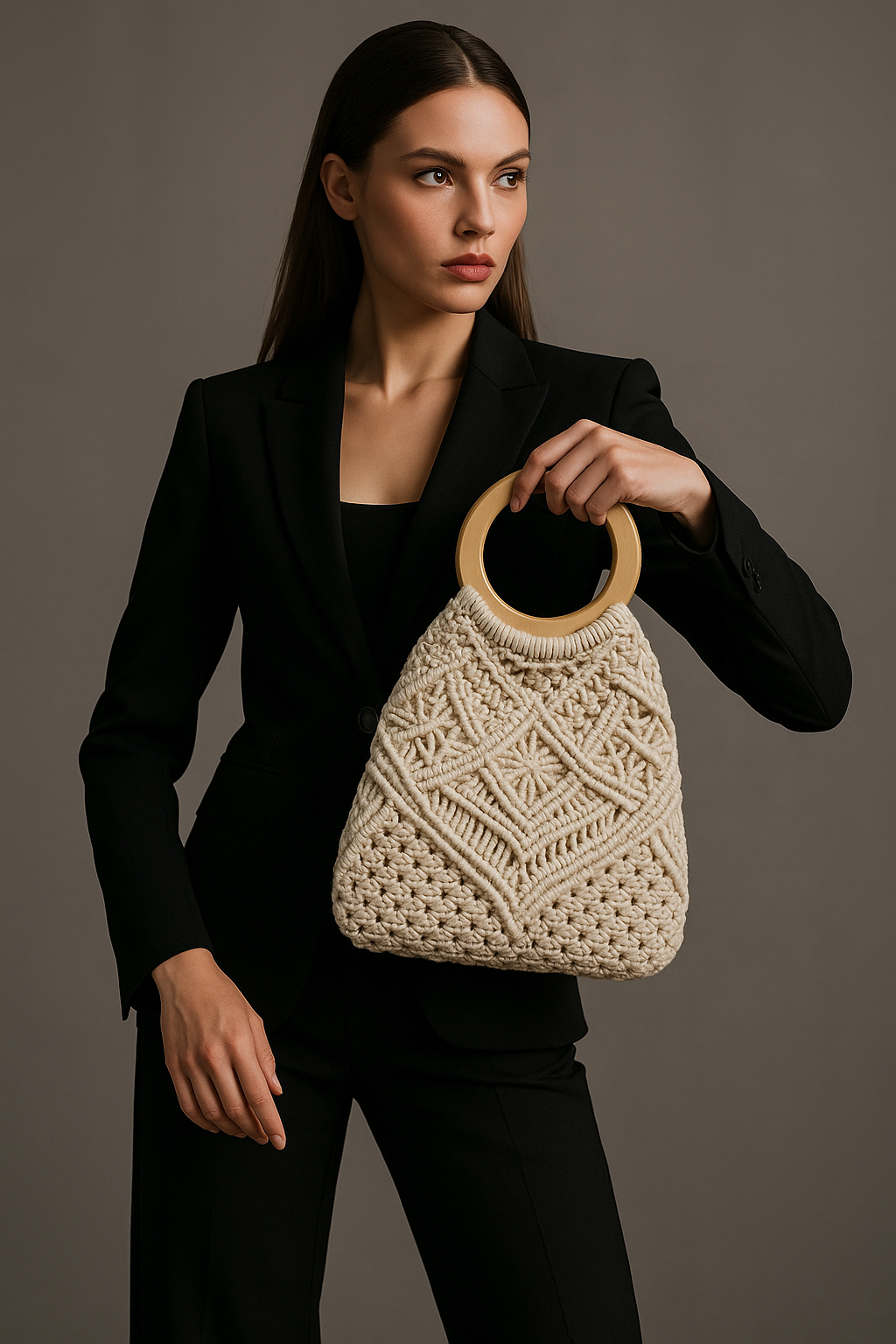 FLO's Amber Weave Crochet Handbag