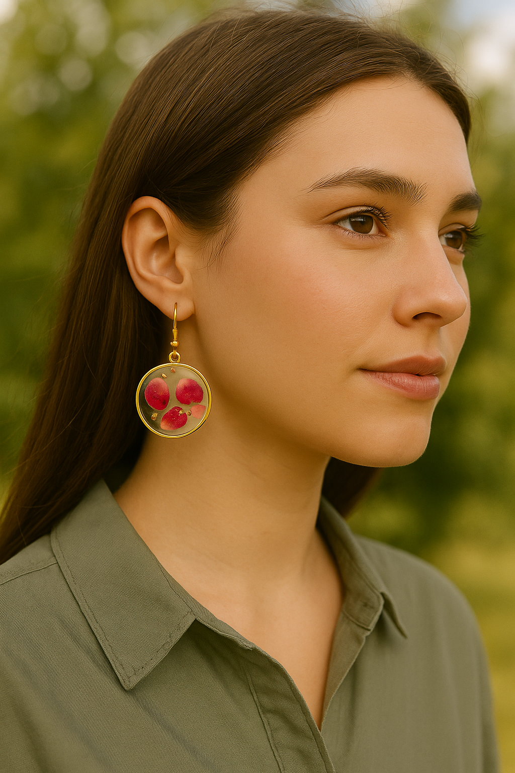 FLO's Radiant Petal Hoop Earrings