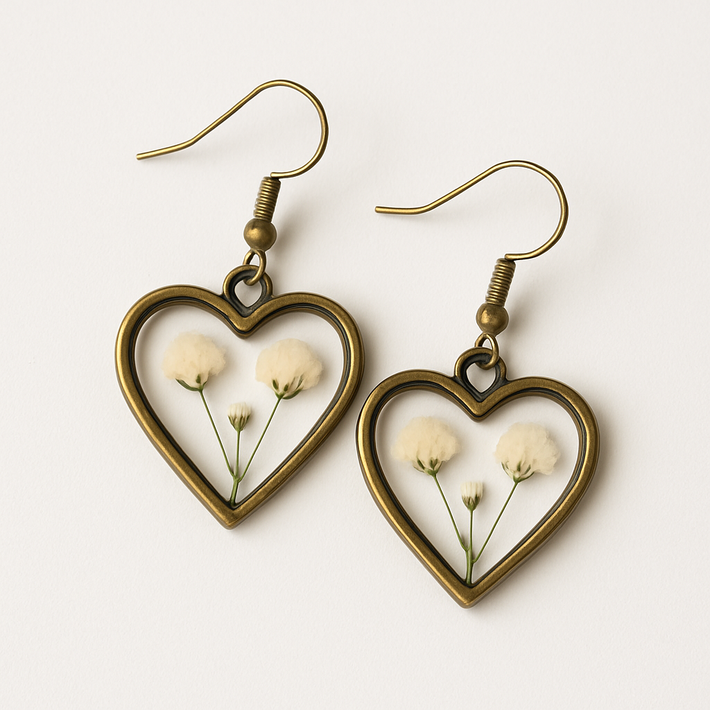 FLO's Eternal Bloom Heart Earrings
