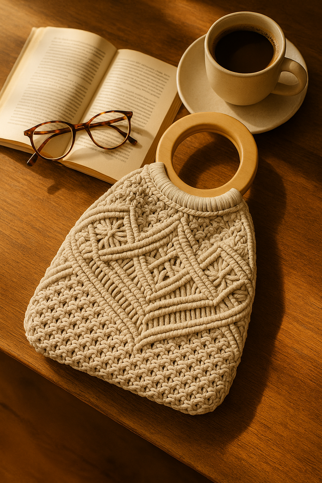 FLO's Amber Weave Crochet Handbag