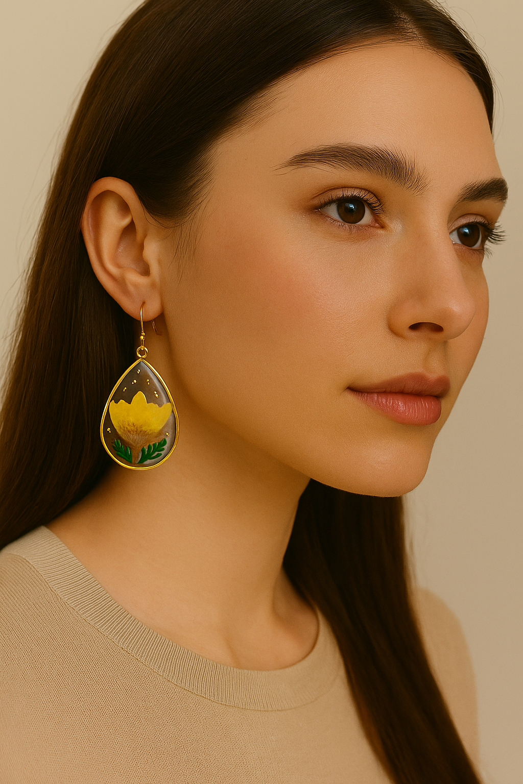 FLO's Bees & Trees Real Dried Flower Earrings