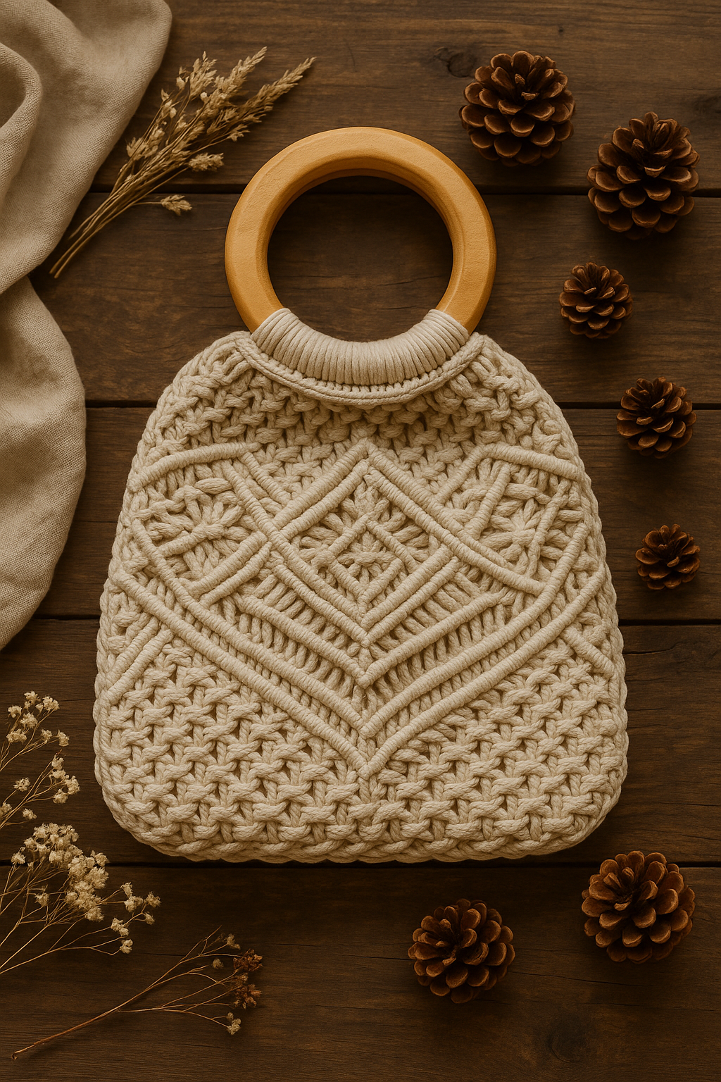 FLO's Amber Weave Crochet Handbag