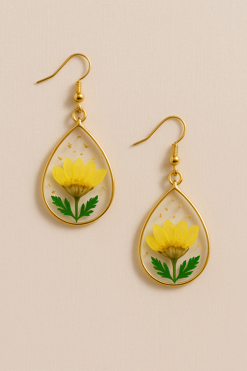 FLO's Bees & Trees Real Dried Flower Earrings