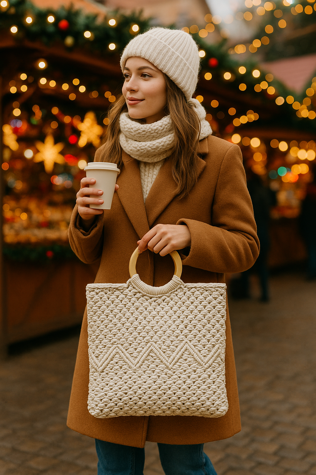 FLO's Sahara Wave Crochet Tote