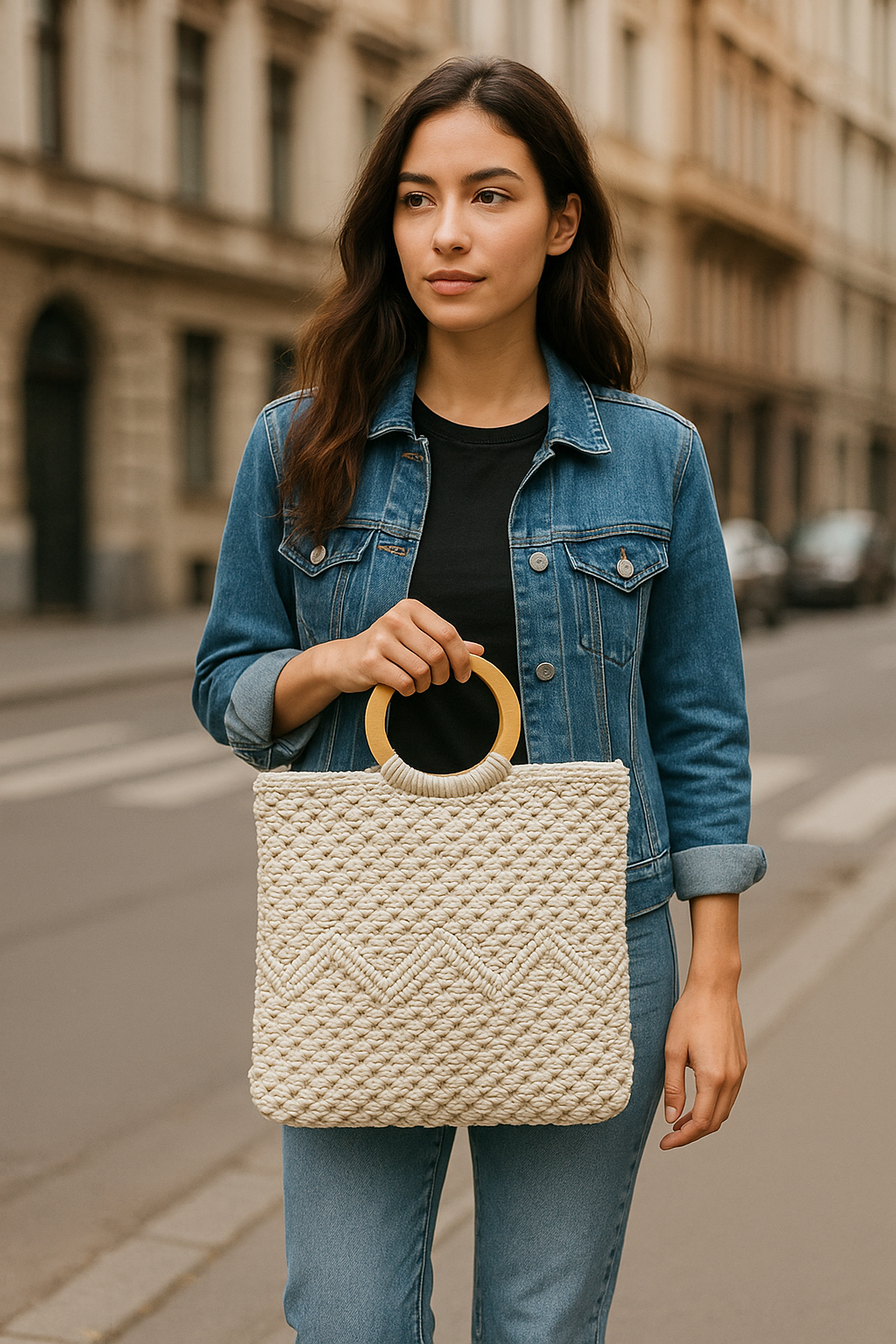 FLO's Sahara Wave Crochet Tote