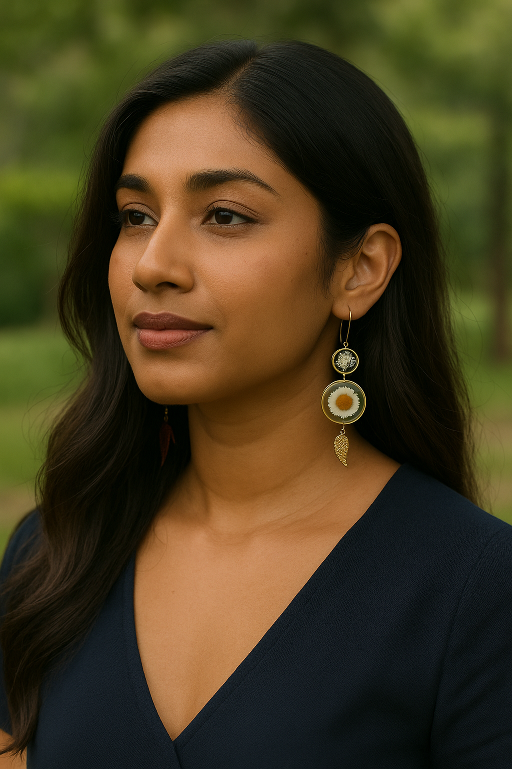 FLO's Radiant Daisy Charm Earrings