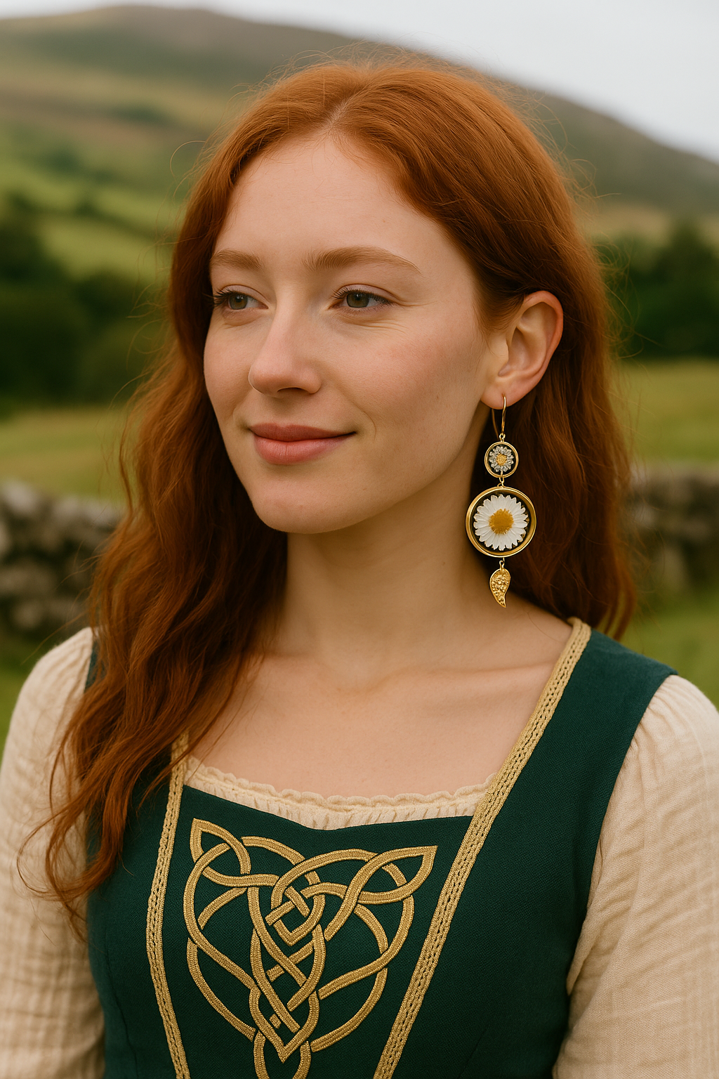 FLO's Radiant Daisy Charm Earrings
