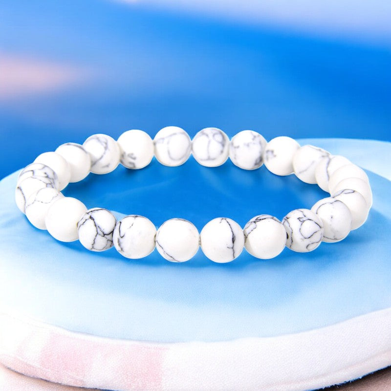 FLO's Howlite (White with Gray/Black Veins)