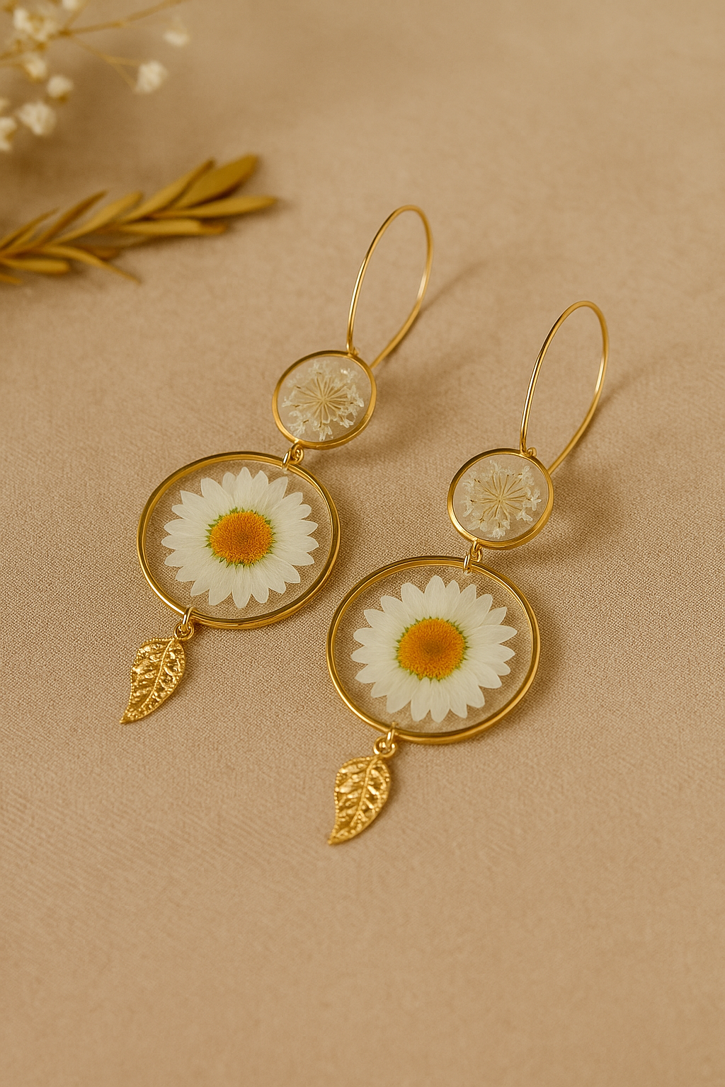 FLO's Radiant Daisy Charm Earrings