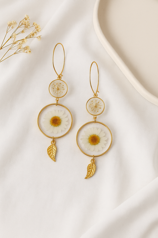 FLO's Radiant Daisy Charm Earrings