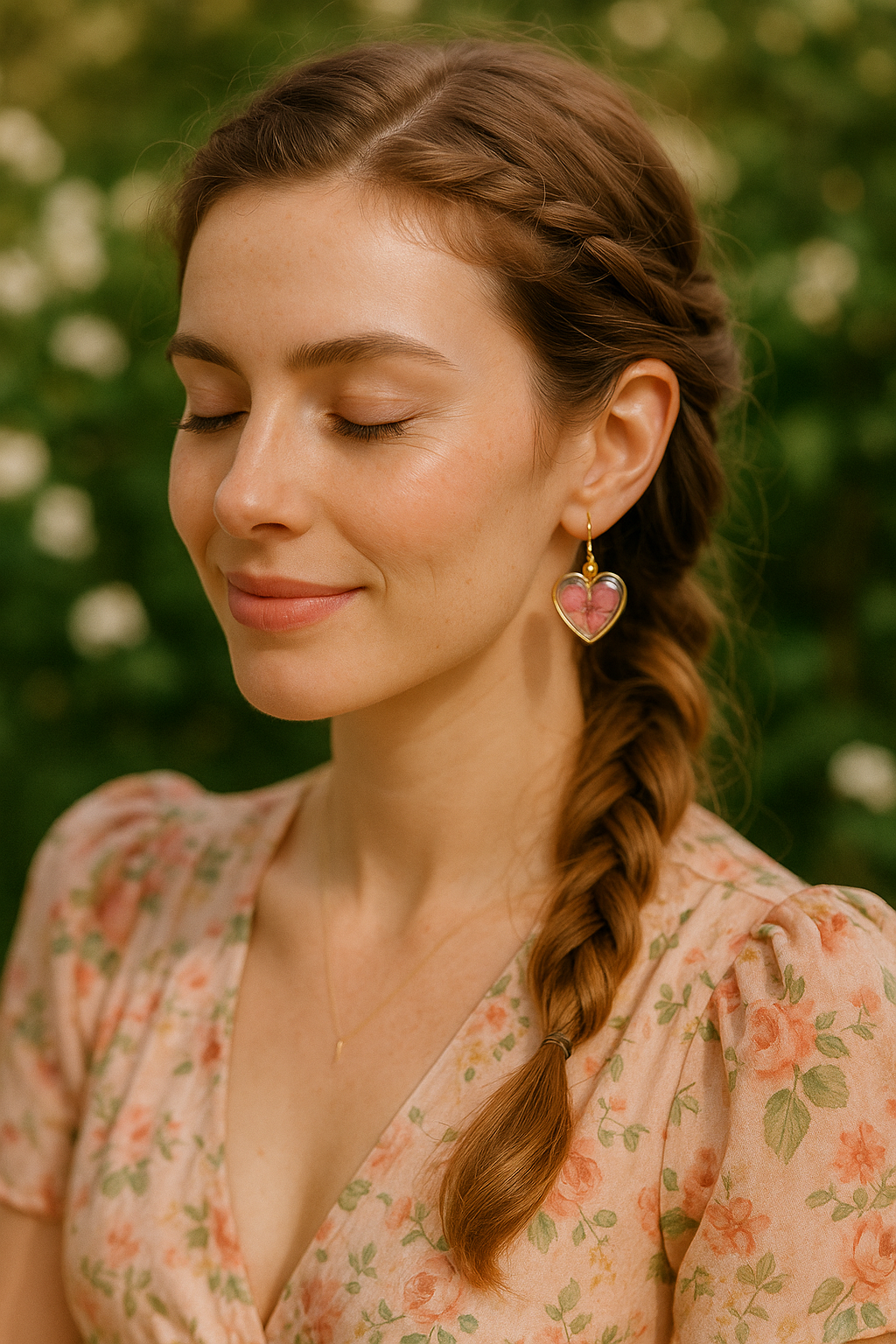 FLO's Heartfelt Rose Earrings