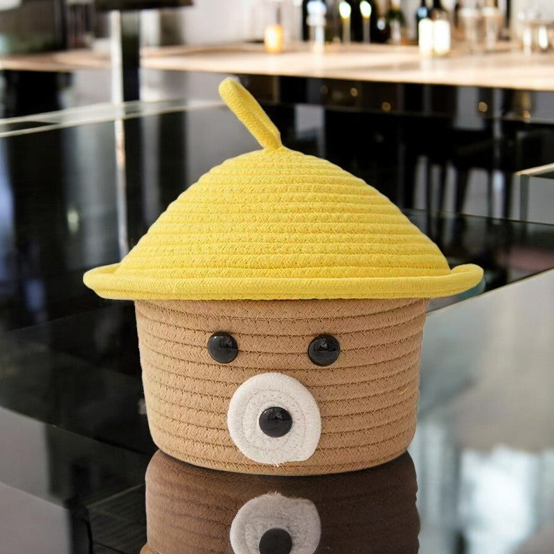 Cubby Bear Crochet Basket