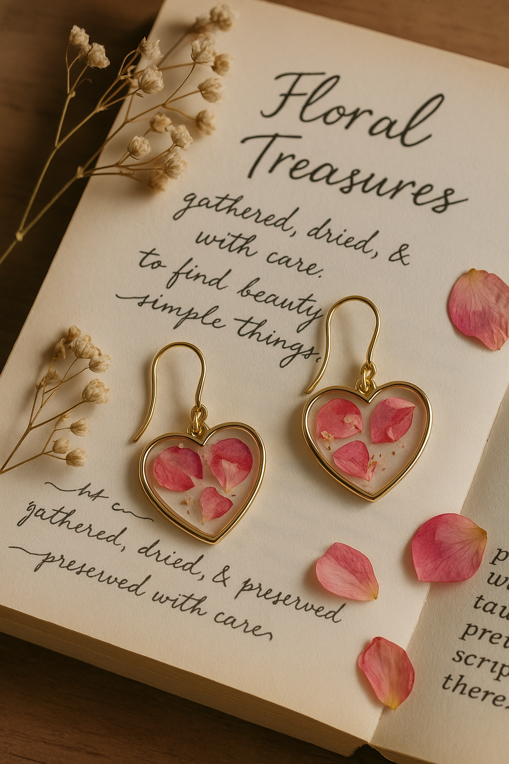 FLO's Heartfelt Rose Earrings