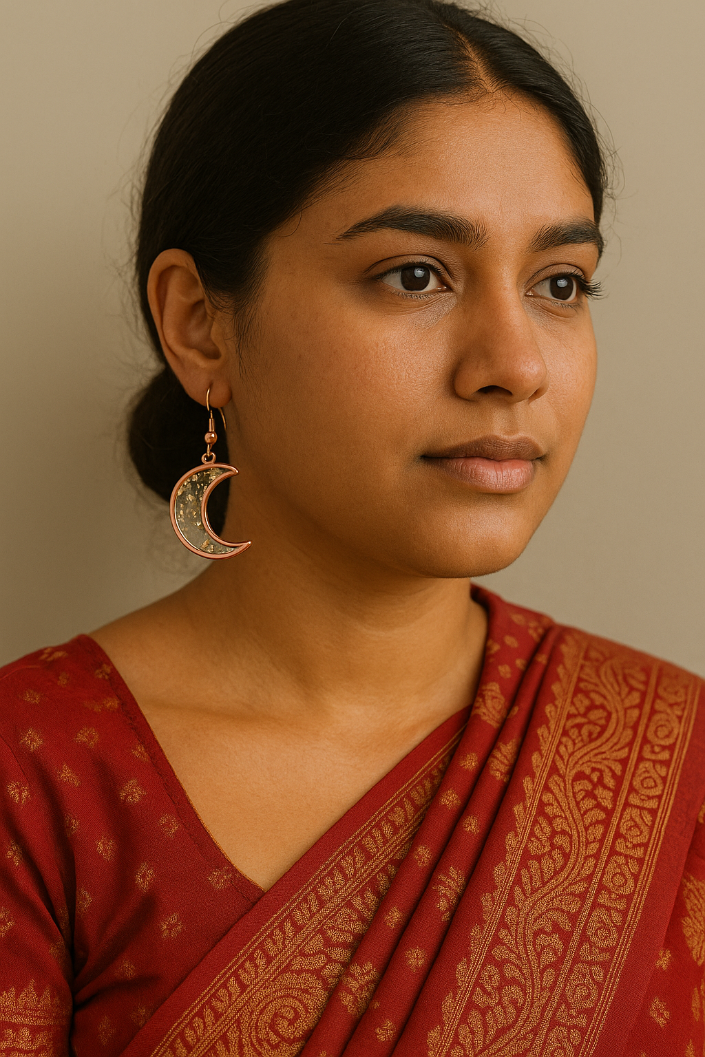 FLO's Celestial Bloom Crescent Hoops