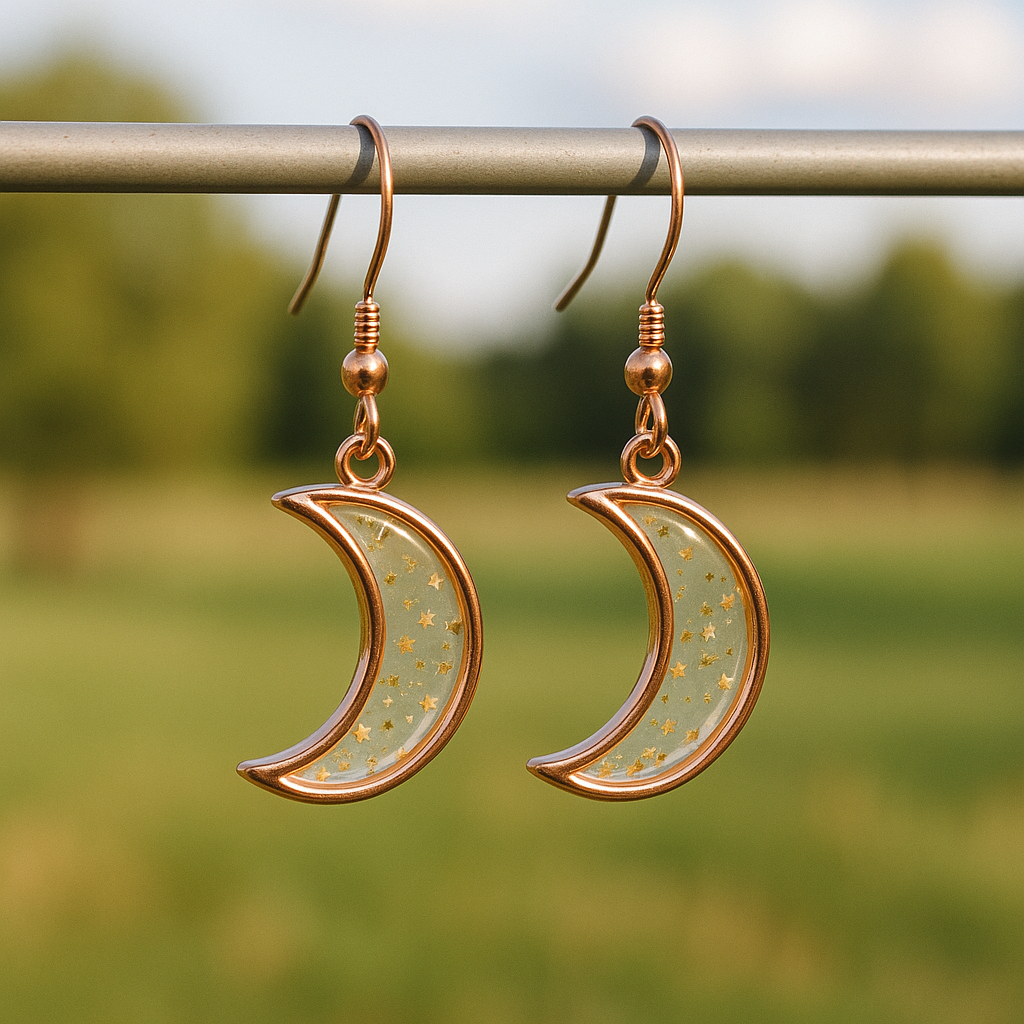 FLO's Celestial Bloom Crescent Hoops