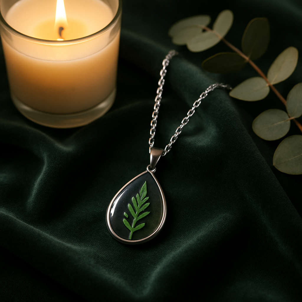 FLO's Glitzy Wild Fern Necklace