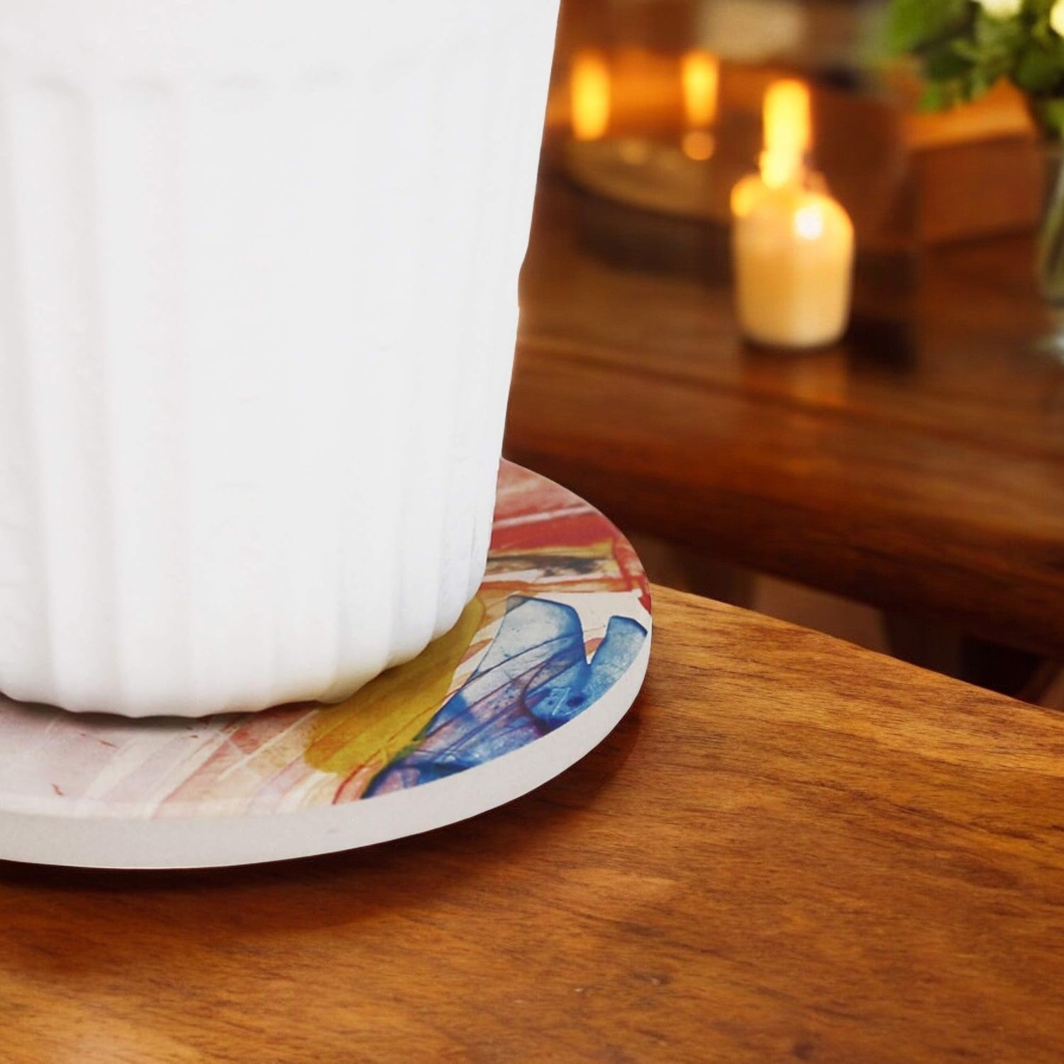 FLO's Colorful Marble Bliss Coaster