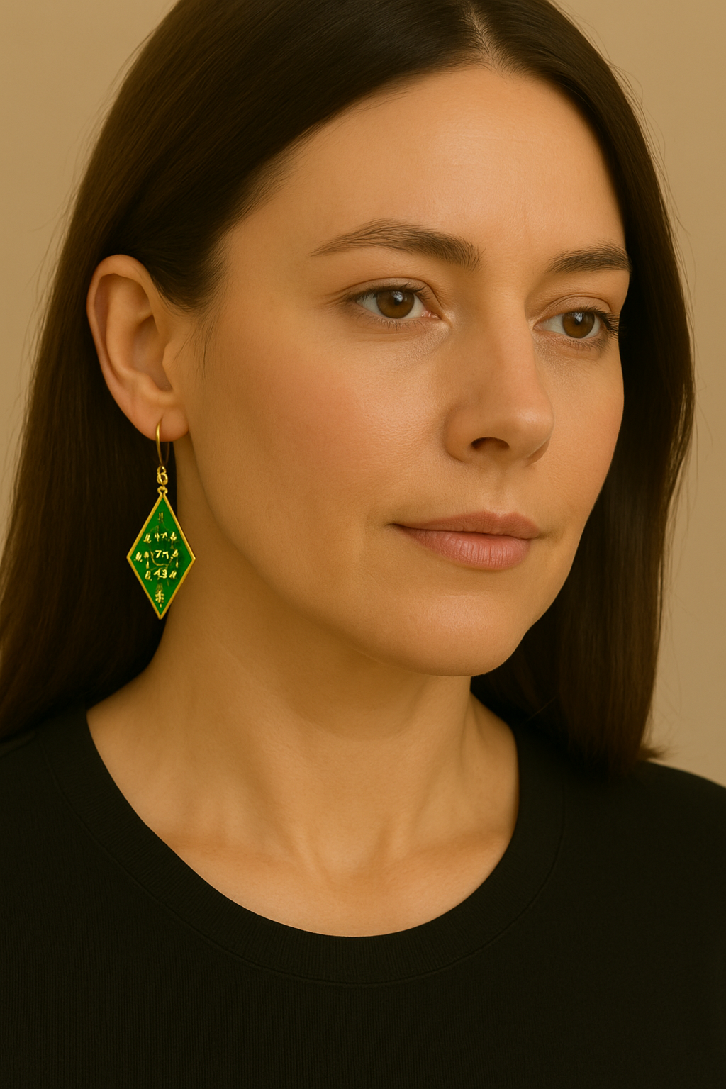 FLO's Emerald Harmony Earrings
