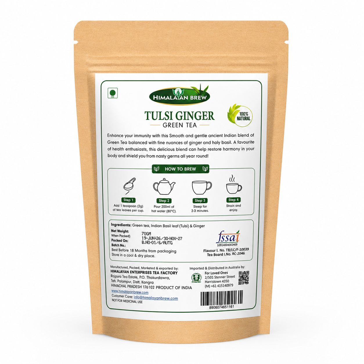Tulsi Ginger Green Tea