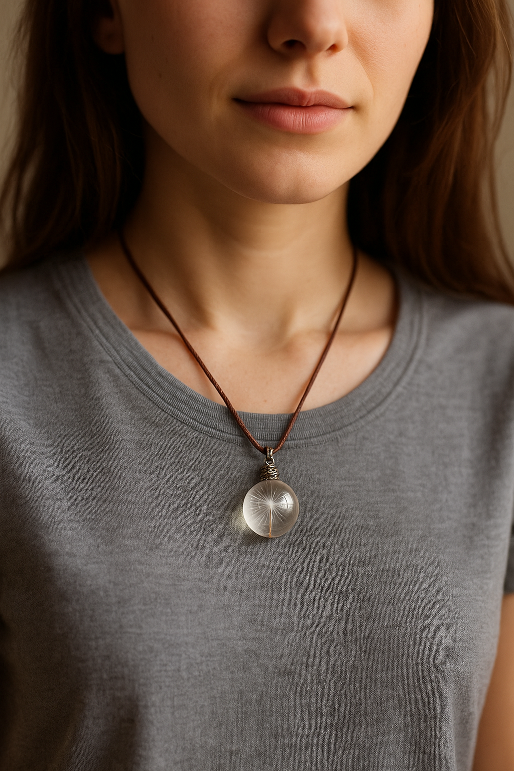 FLO's Twines of Magic Dandelion Real Seeds Necklace