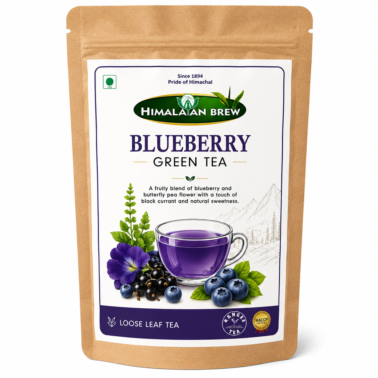 Blueberry Green Tea