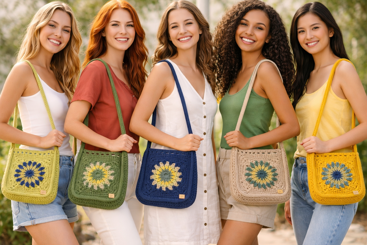 Cotton Sunflower Sling Bag