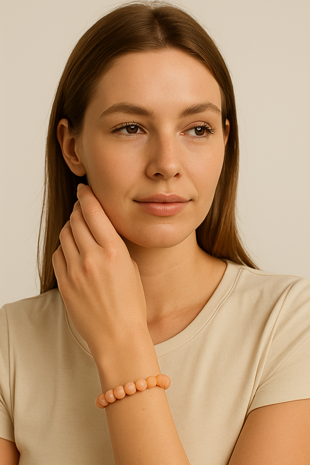 FLO's  Sunstone (Orange to Reddish-Brown with Sparkle)