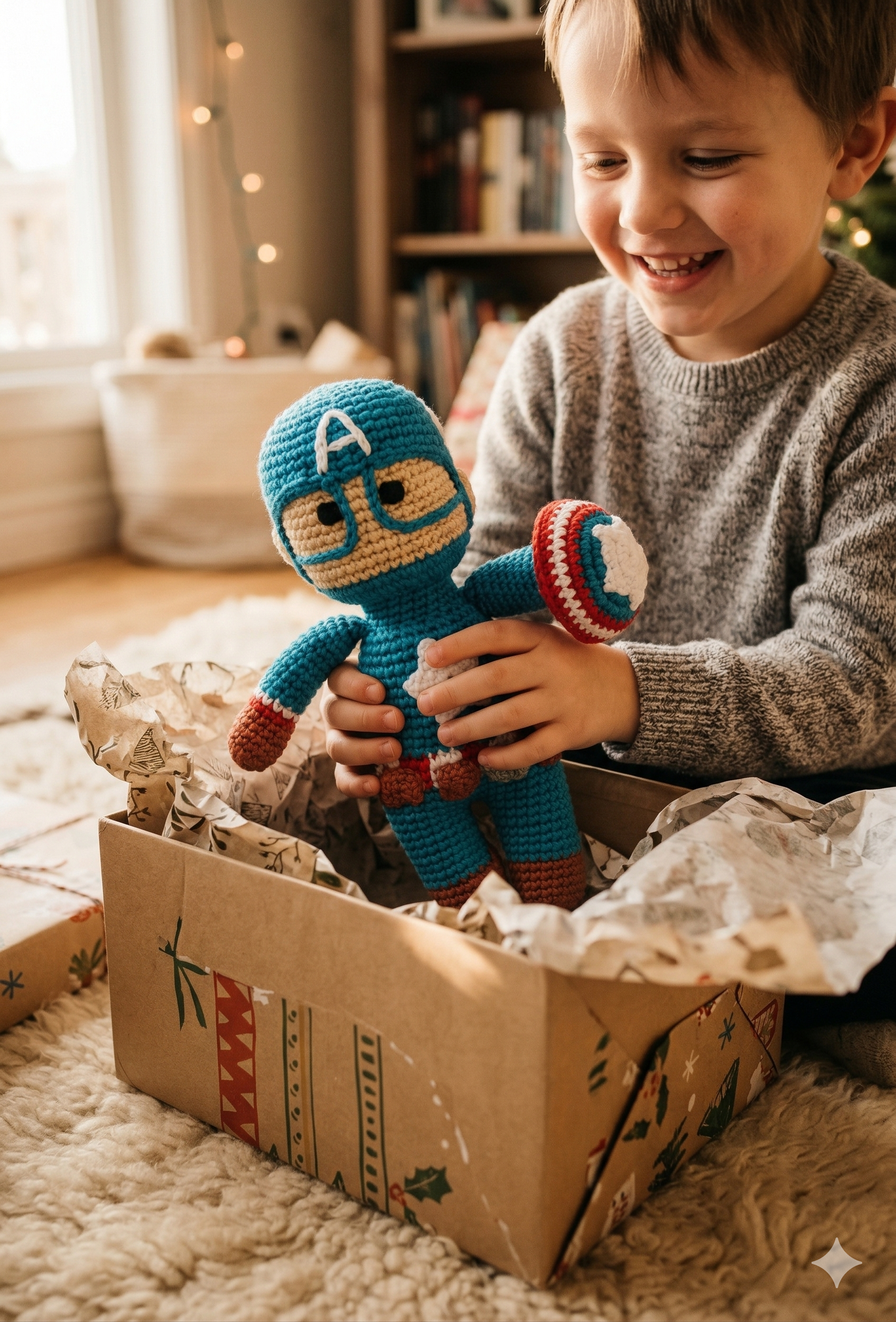 Handmade Captain Crochet Toy