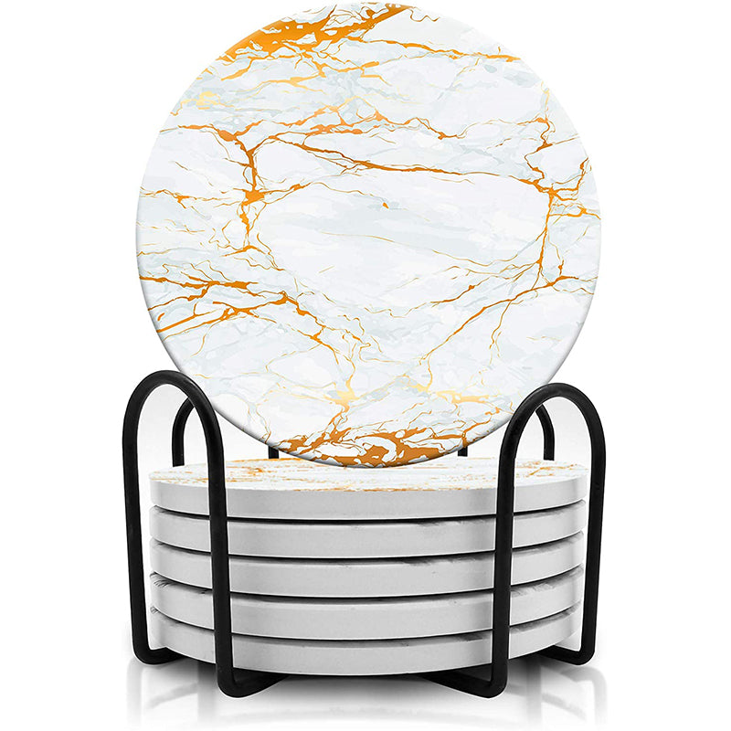 FLO's Hexagon Gold Vein Coaster