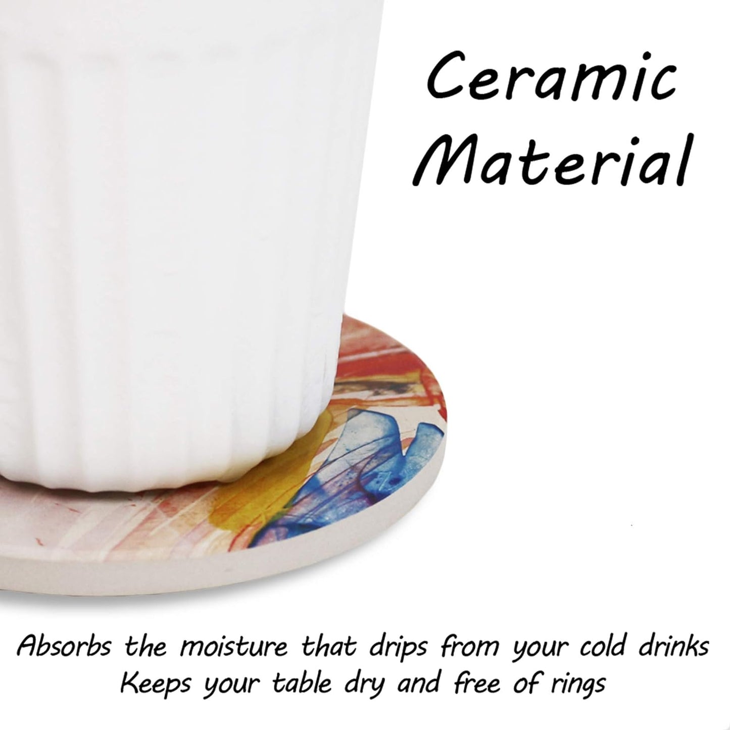 FLO's Vivid Marble Swirl Coaster