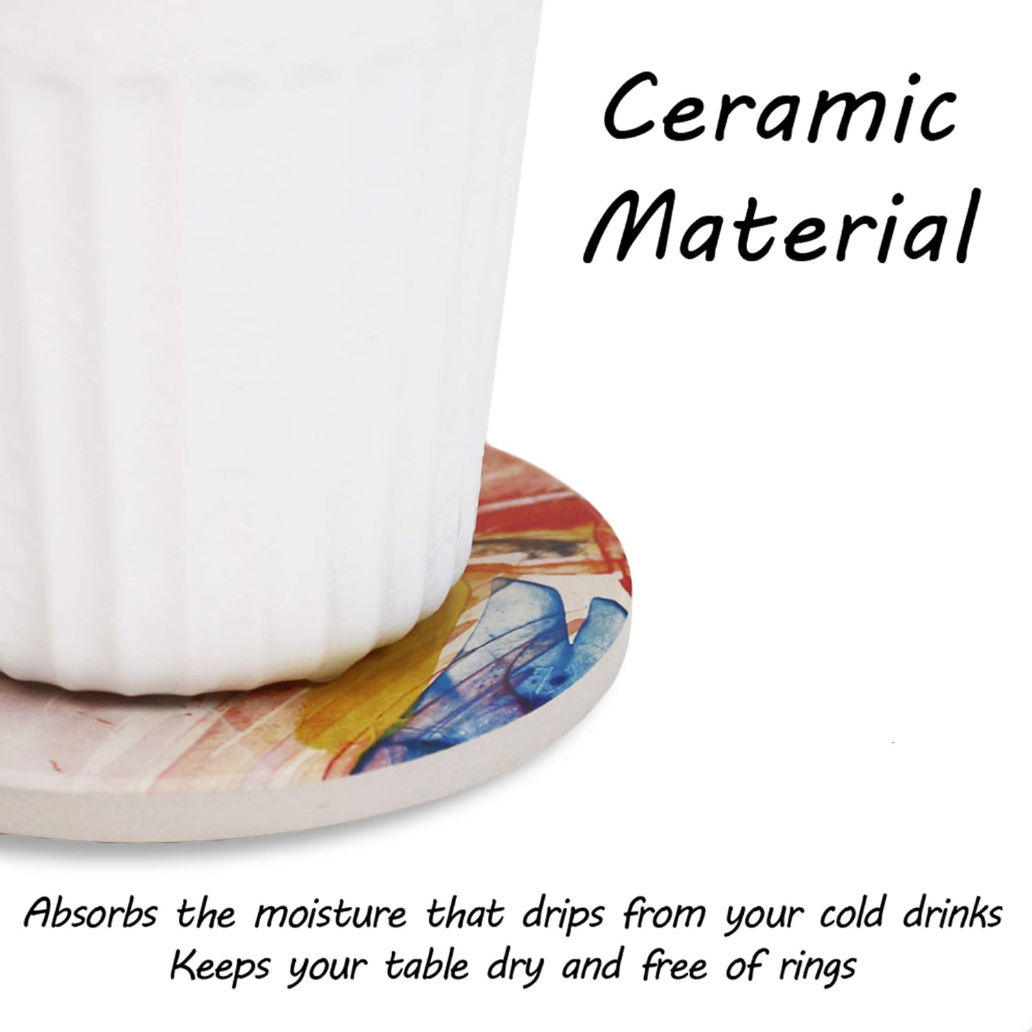 FLO's Vivid Marble Swirl Coaster