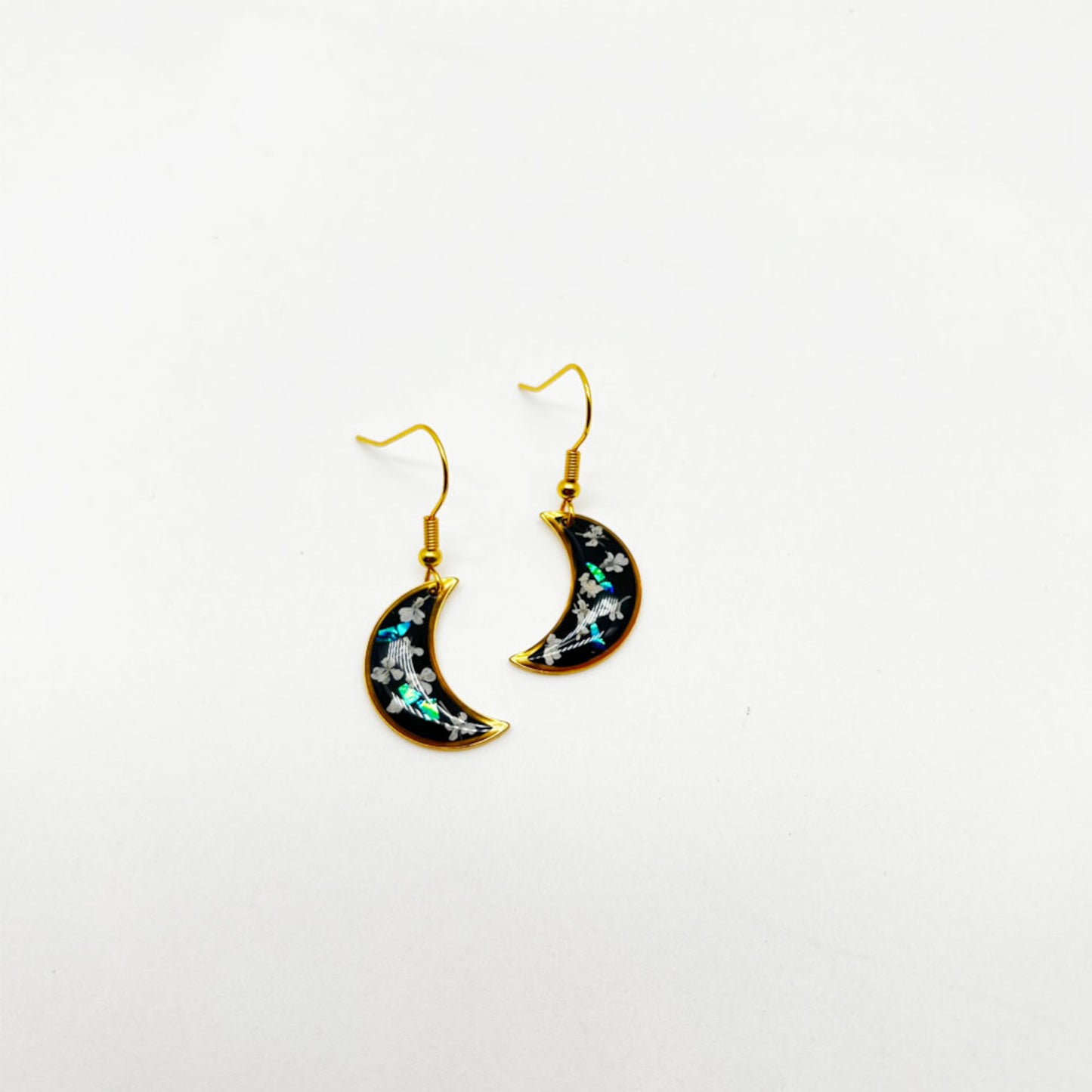 FLO's Celestial Bloom Crescent Earrings