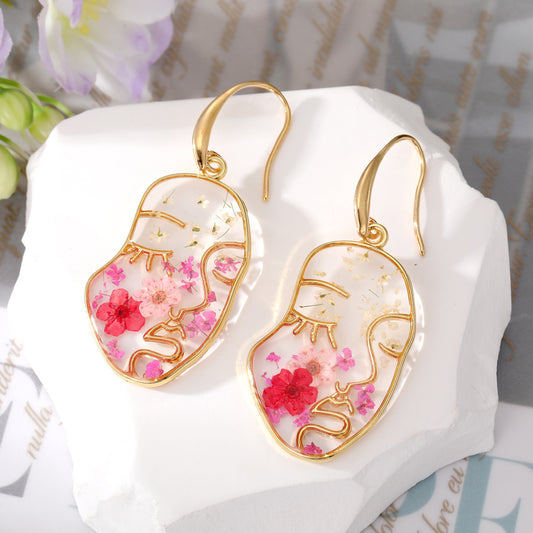 FLO's Floral Muse Face Earrings