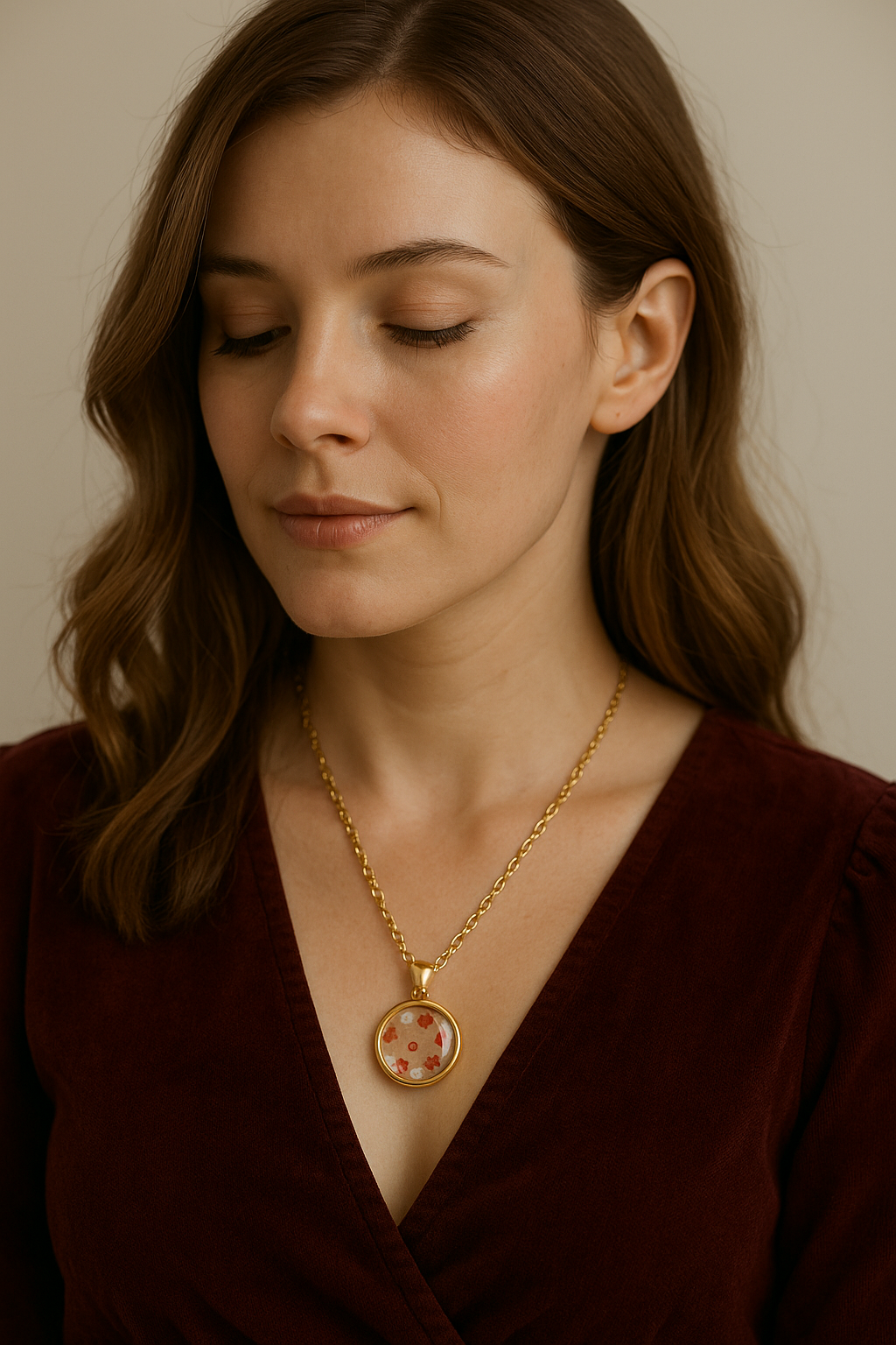 FLO's Blossoming Serenity Baby’s Breath Pendant
