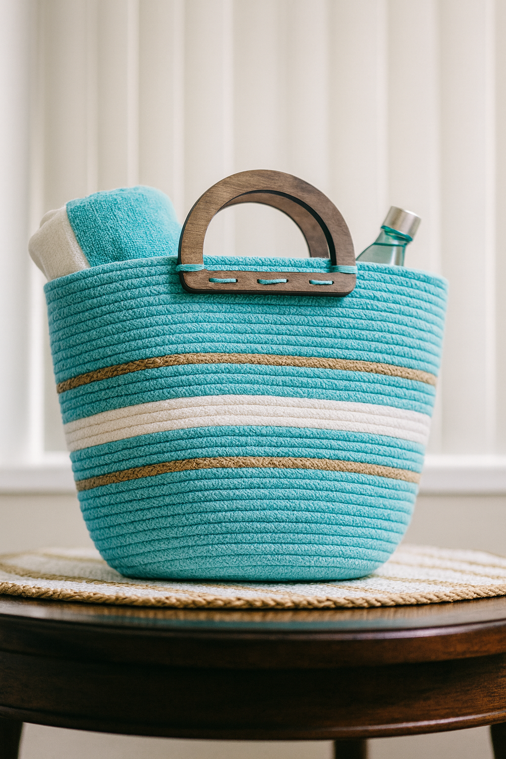FLO's Azure Drift Crochet Tote